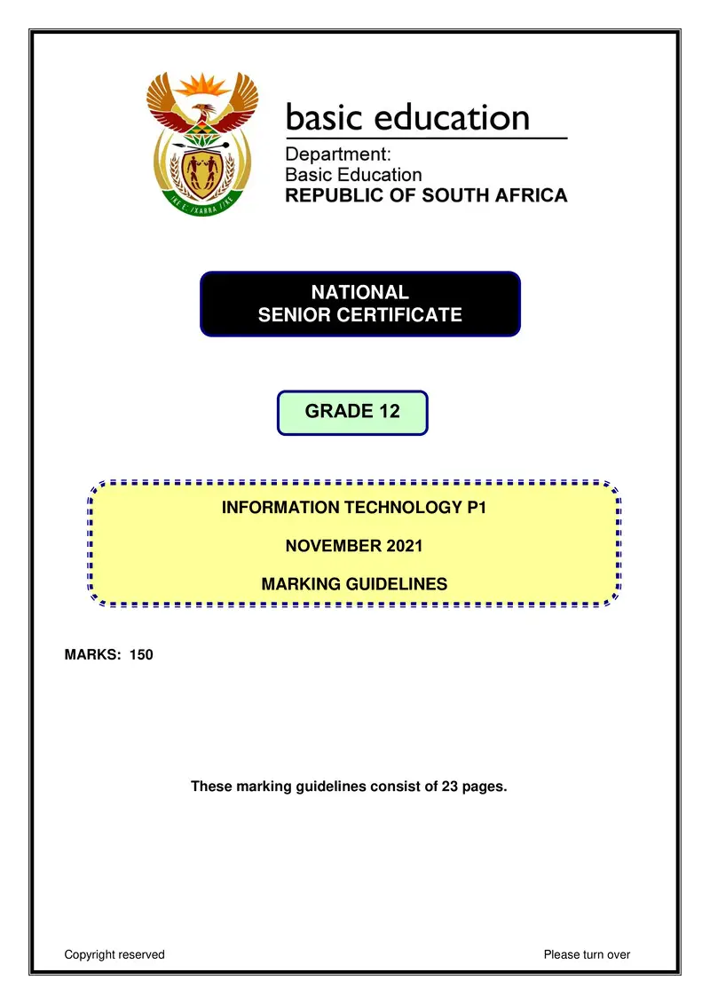 Information Technology P1 Nov 2021 Mg Eng Gr12