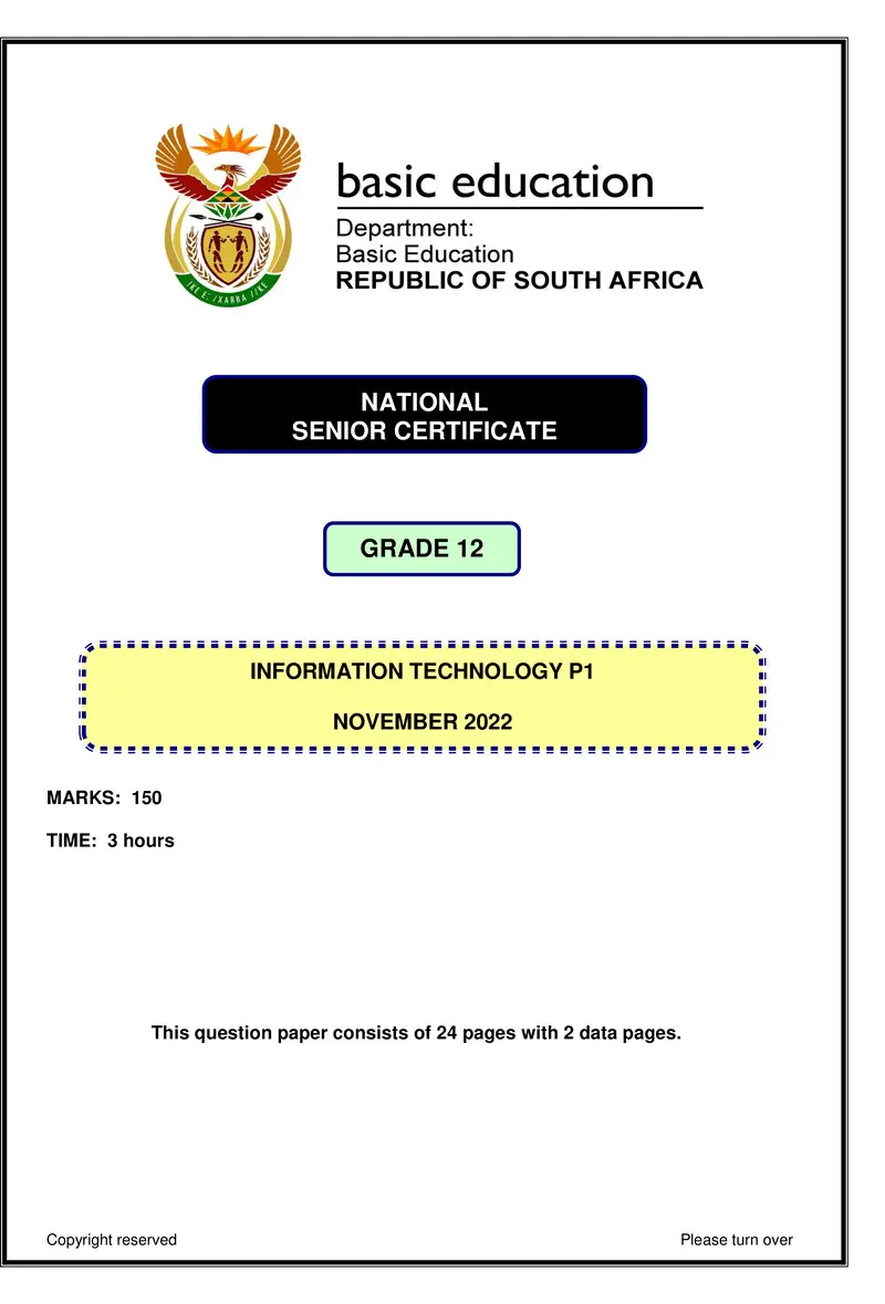 Information Technology P1 Nov 2022 Eng Gr12