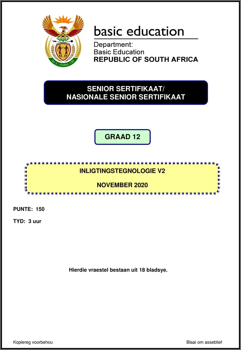Information Technology P2 Nov 2020 Afr Gr12