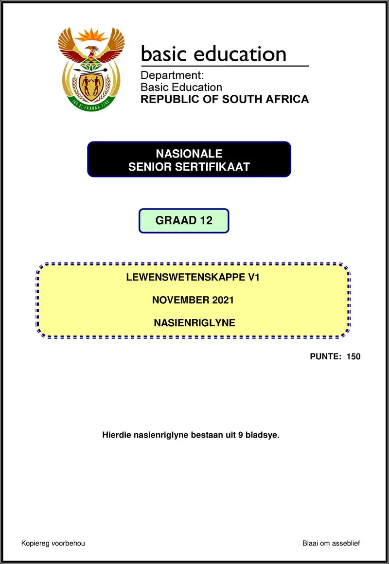 Life Sciences P1 Nov 2021 Mg Afr Gr12