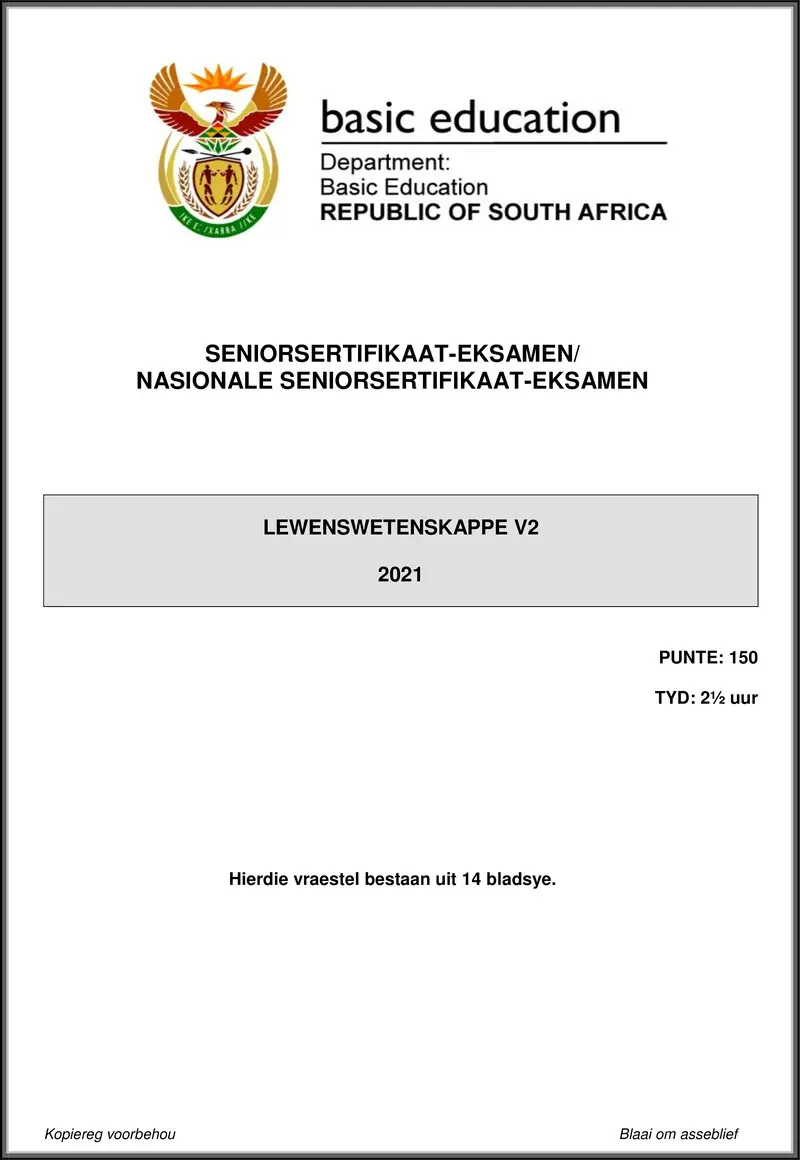 Life Sciences P2 May June 2021 Afr Gr12