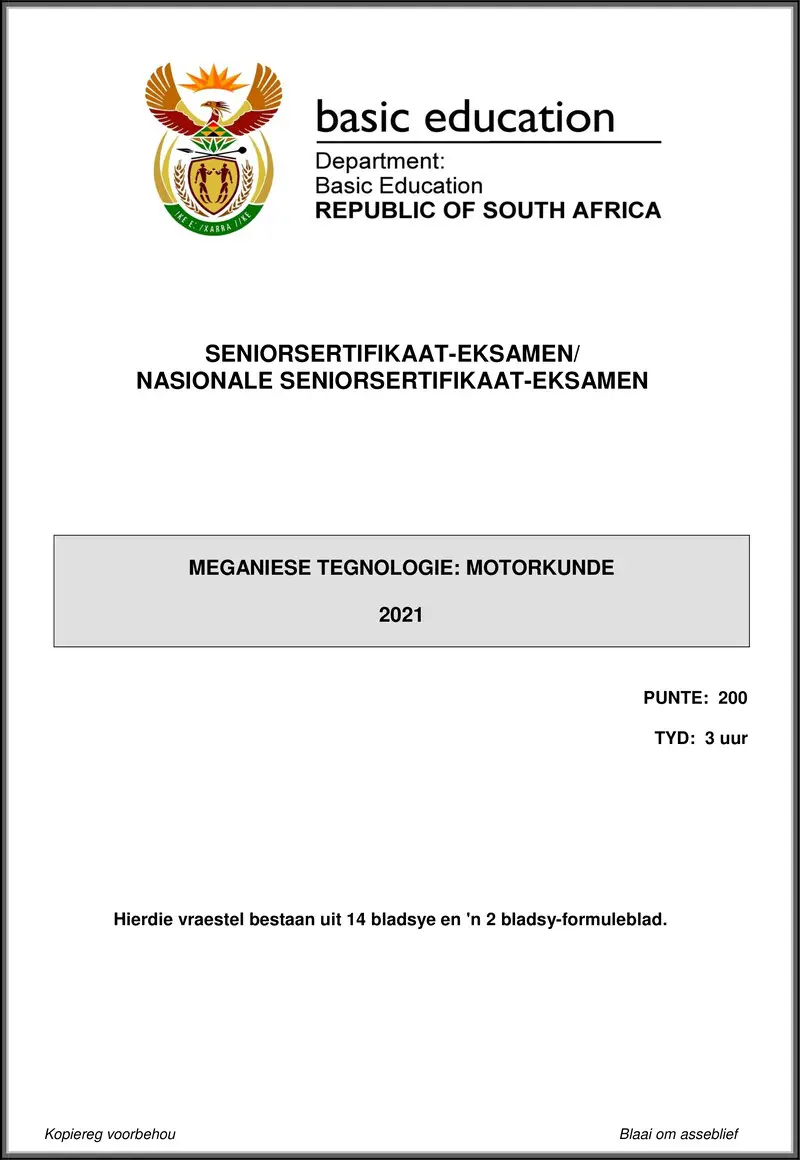Mechanical Technology May June 2021 Automotive Afr Gr12