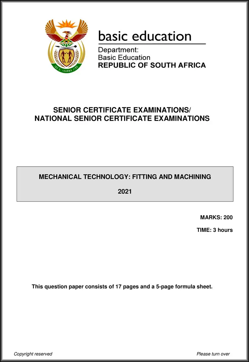 Mechanical Technology May June 2021 Fitting Machining Eng Gr12