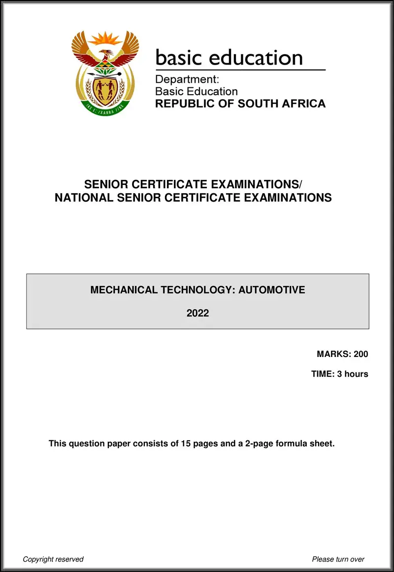 Mechanical Technology May June 2022 Automotive Eng Gr12