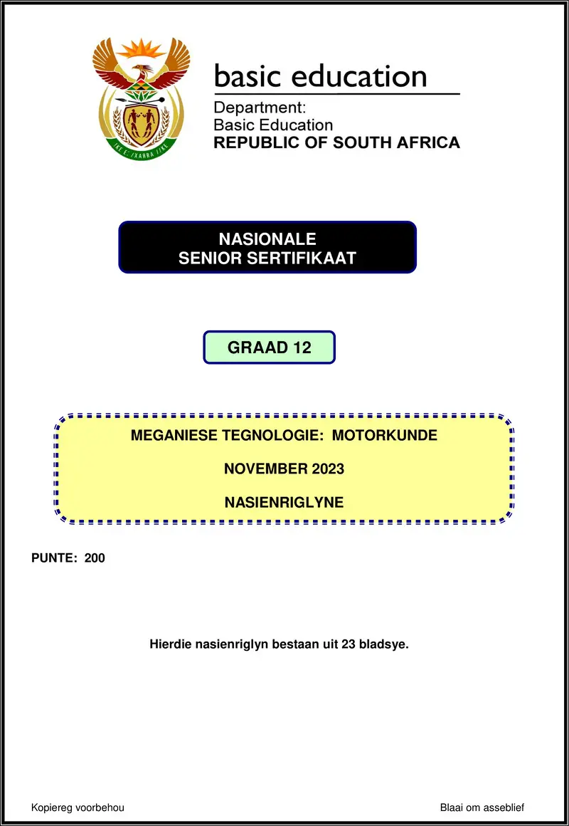 Mechanical Technology Nov 2023 Automotive Mg Afr Gr12