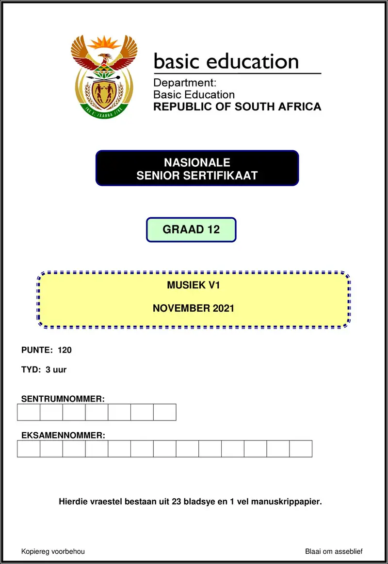 Music P1 Nov 2021 Afr Gr12