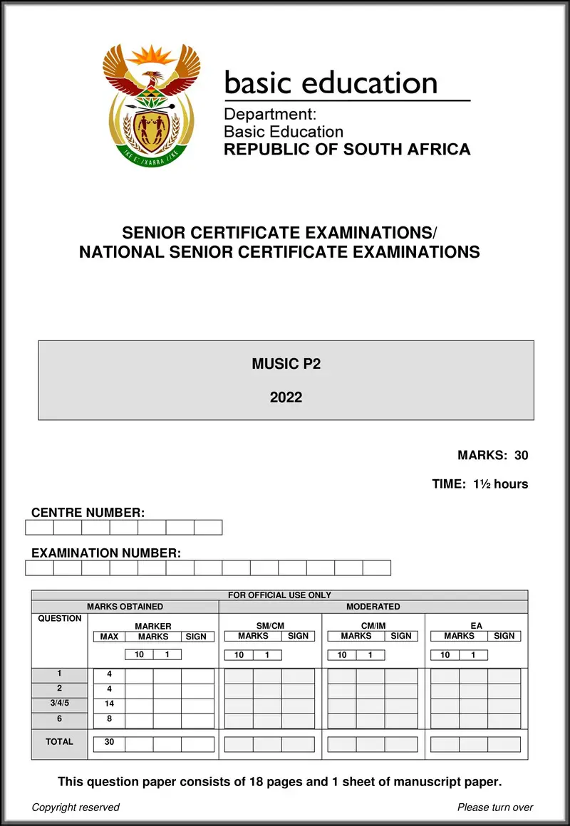 Music P2 May June 2022 Eng Gr12