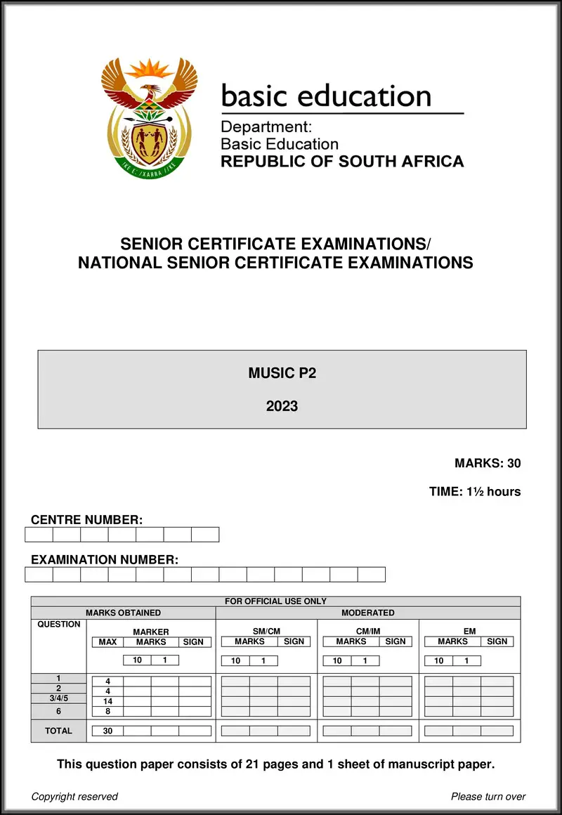 Music P2 May June 2023 Eng Gr12