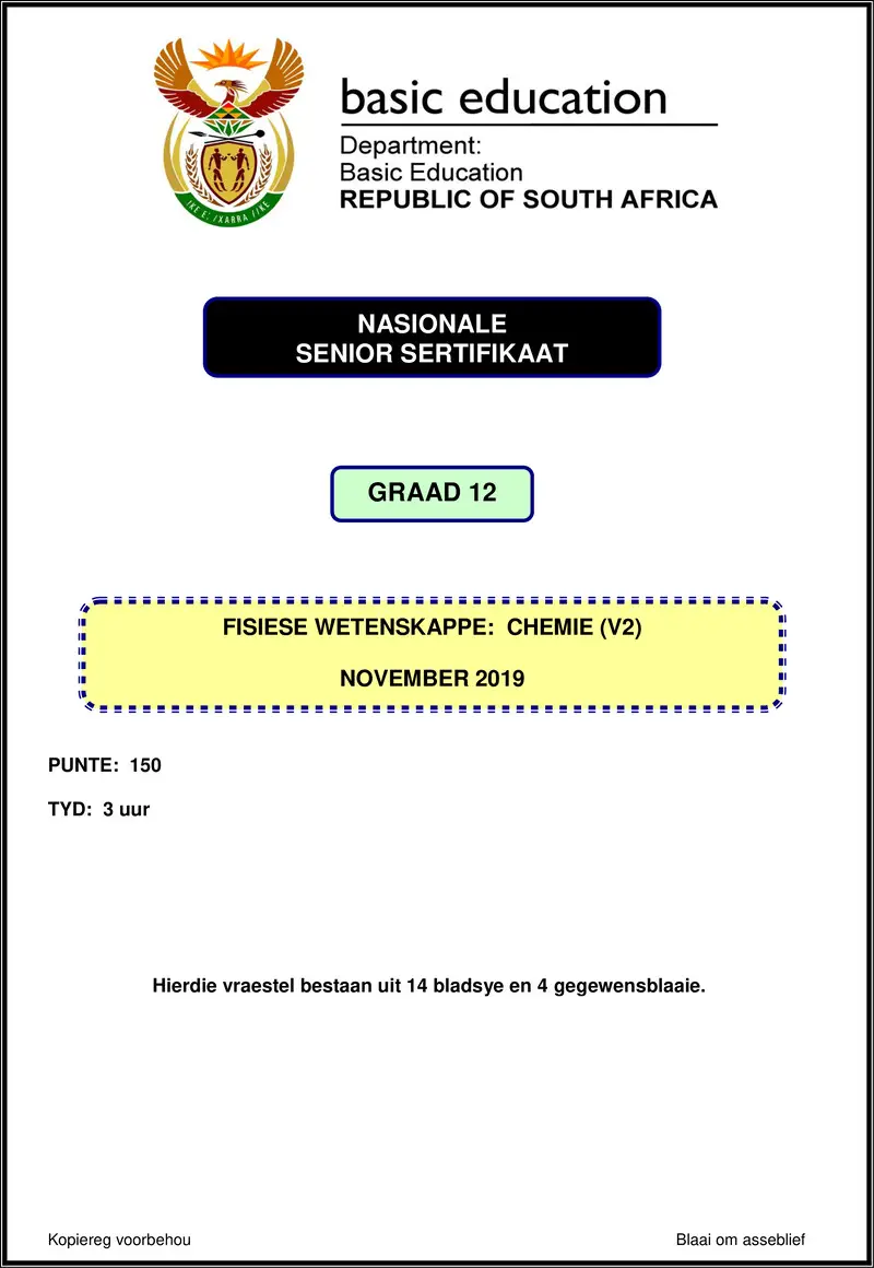 Physical Sciences P2 Nov 2019 Afr Gr12