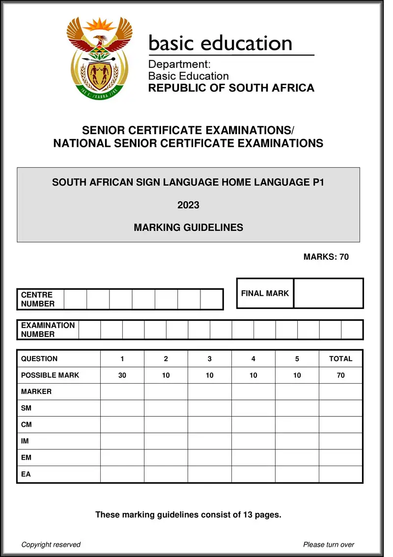 Sasl Hl P1 May June 2023 Mg Gr12