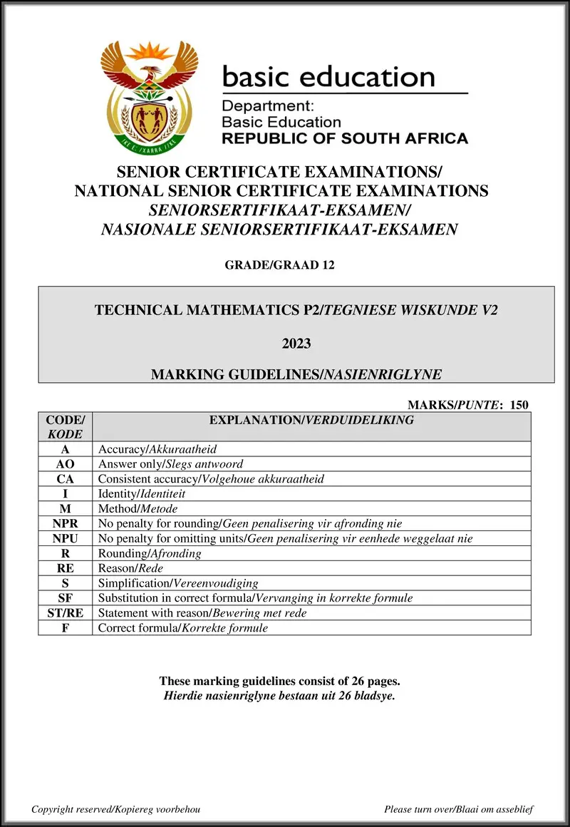 Technical Mathematics P2 May June 2023 Mg Afr Eng Gr12