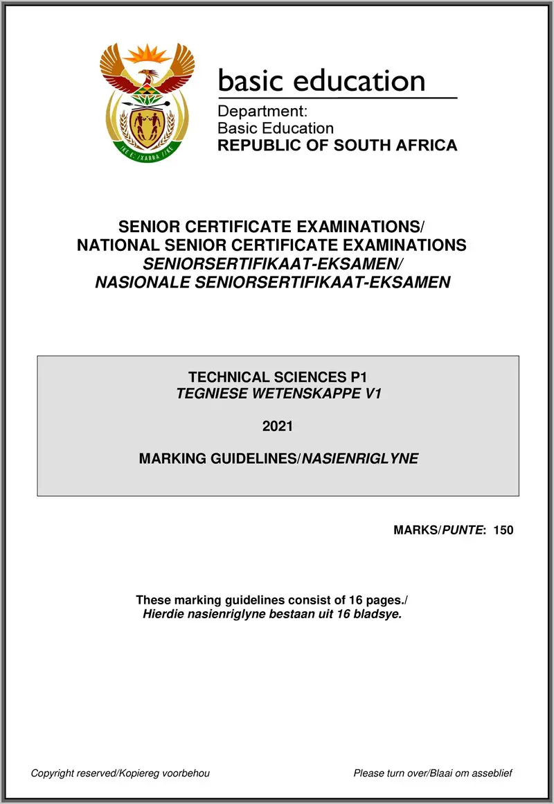 Technical Sciences P1 May June 2021 Mg Afr Eng Gr12