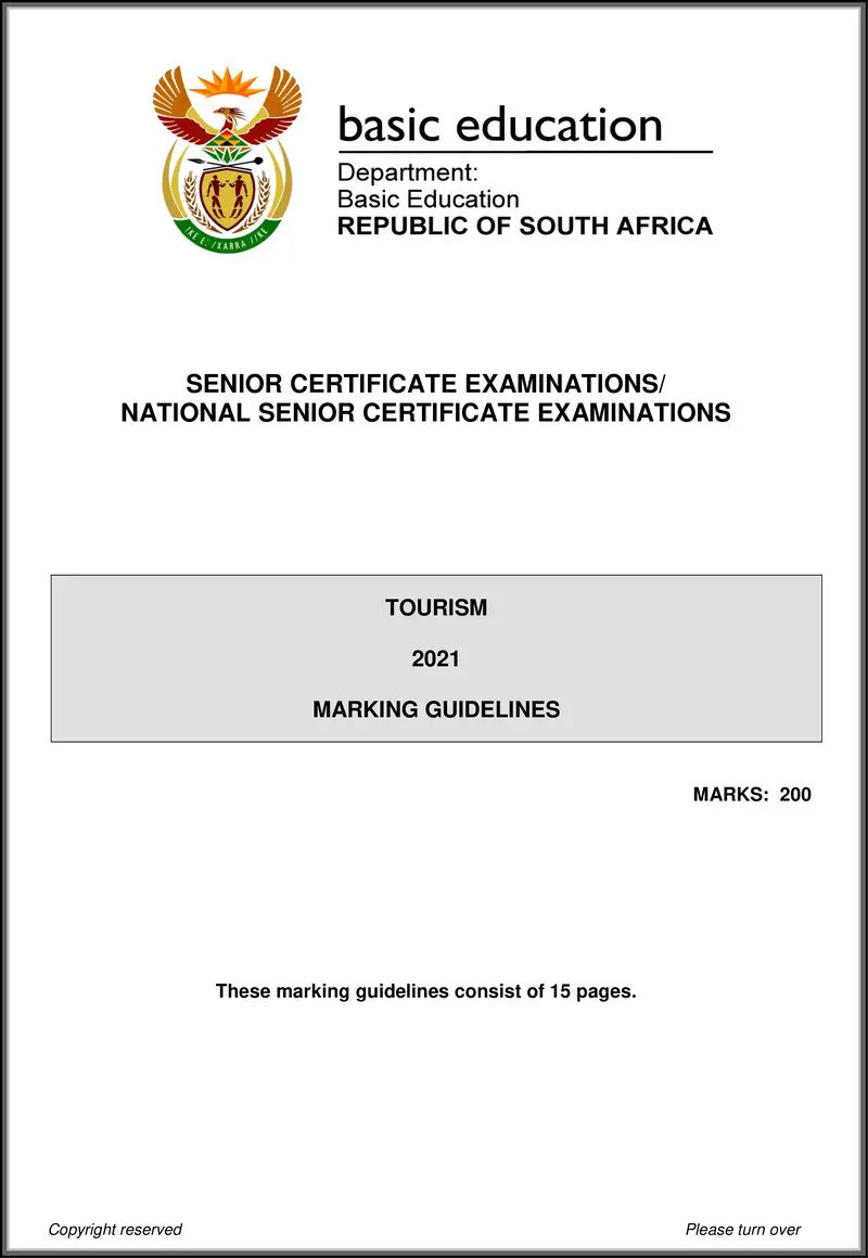 Tourism May June 2021 Mg Eng Gr12