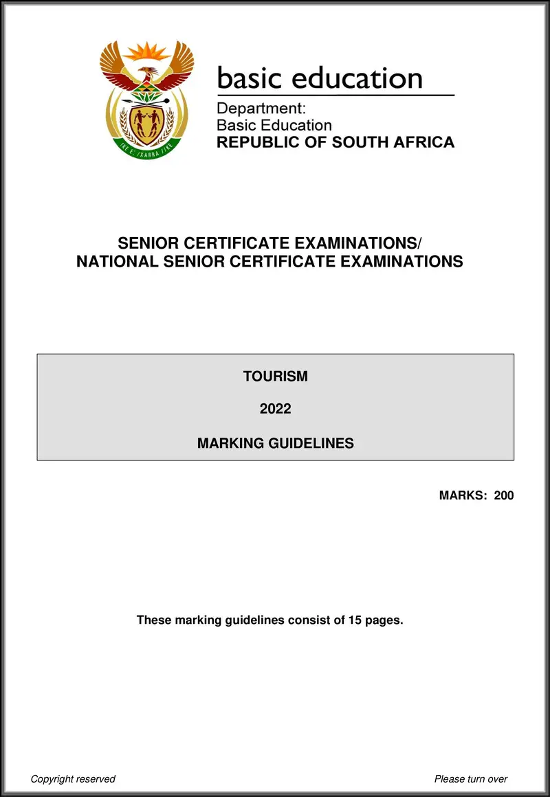 Tourism May June 2022 Mg Eng Gr12