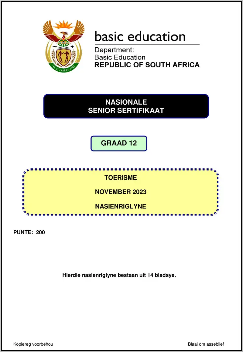Tourism Nov 2023 Mg Afr Gr12