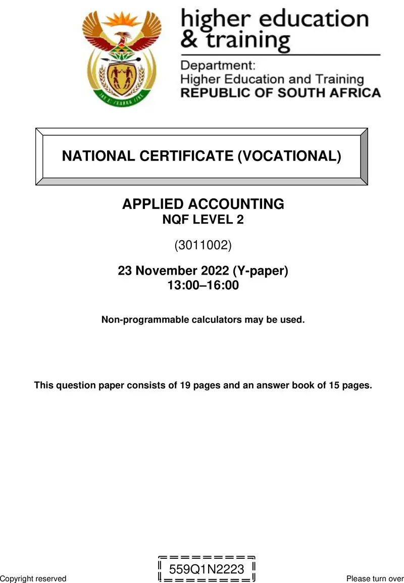 Applied Accounting L2 QP Nov 2022 Edited Gerber preview