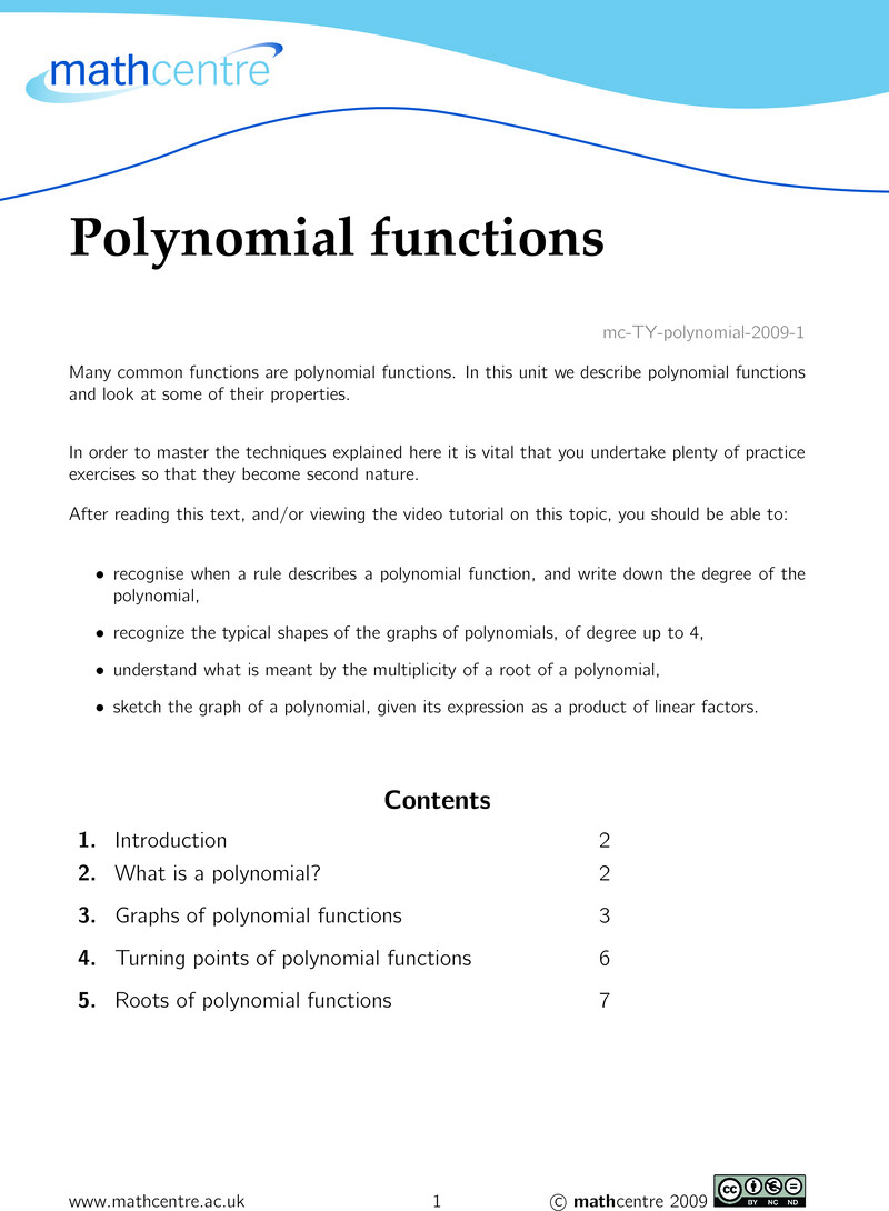 Mathematics Textbook 2009 - Textbook