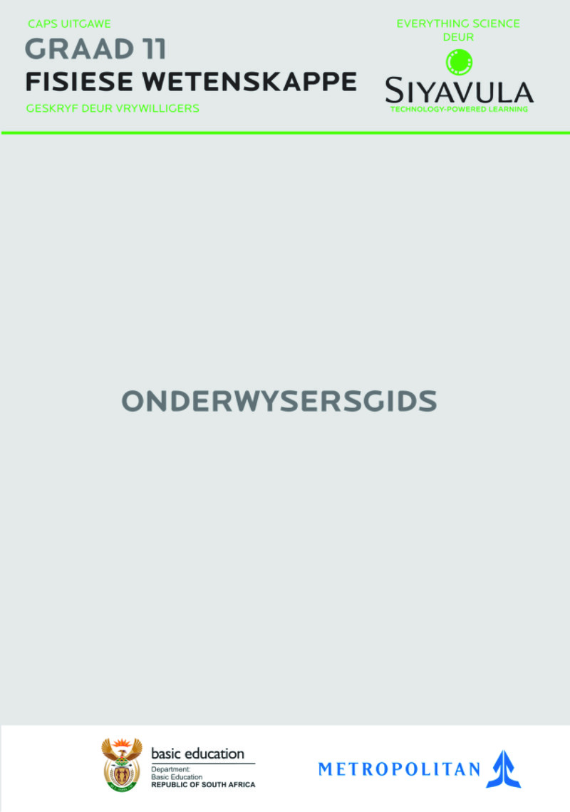 Physical Sciences Grade 11 DBE CAPS 2023 - Teacher Guide