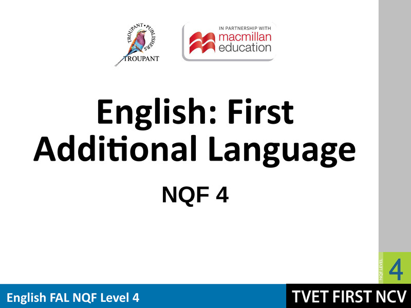 English Level 4 Dhet NCV - Textbook