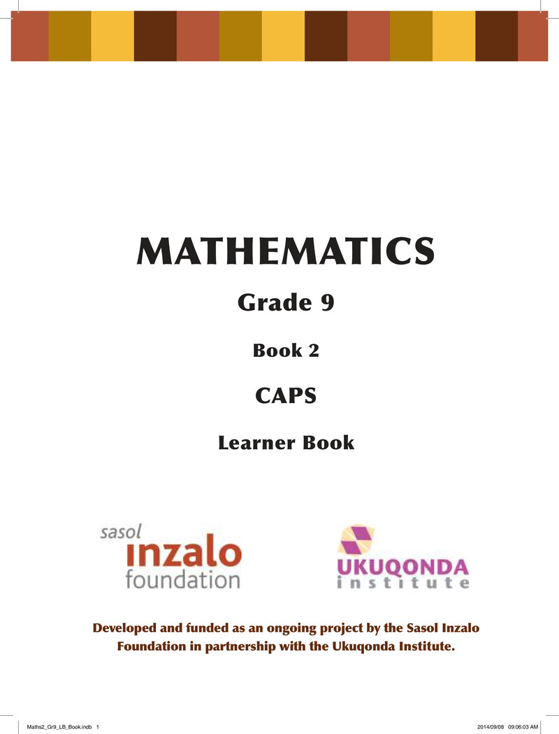 Mathematics Grade 9 CAPS 2014 - Textbook