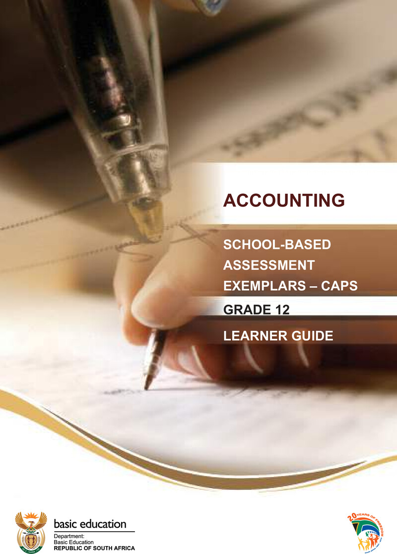 Accounting Grade 12 DBE CAPS 2024 - Study Guide
