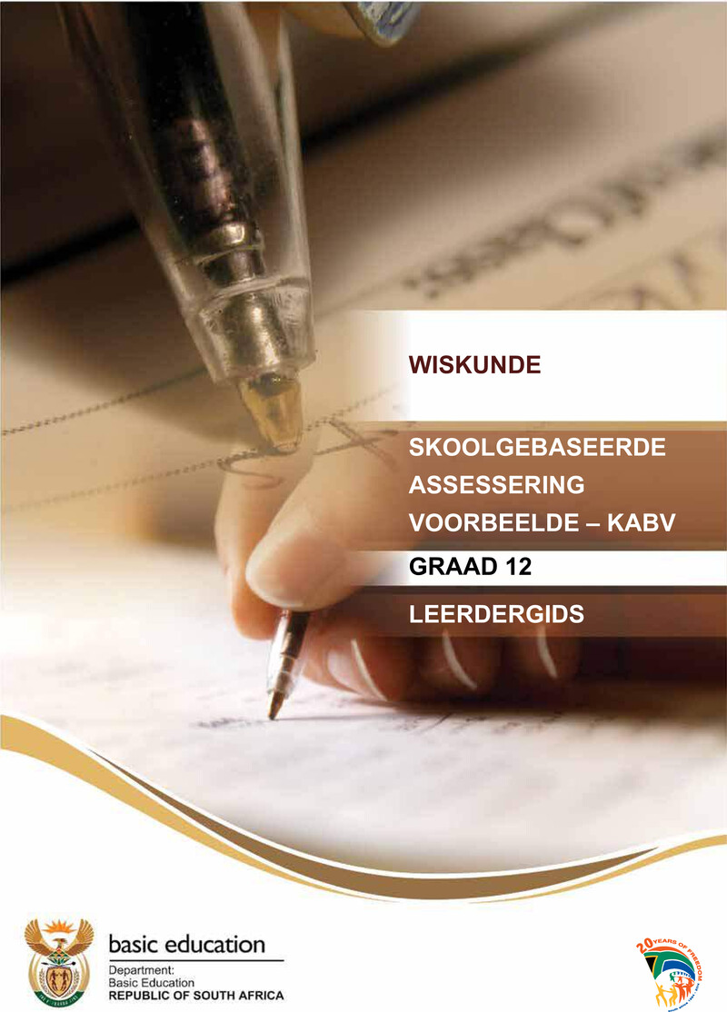 Wiskunde Grade 12 DBE CAPS 2023 - Teacher Guide