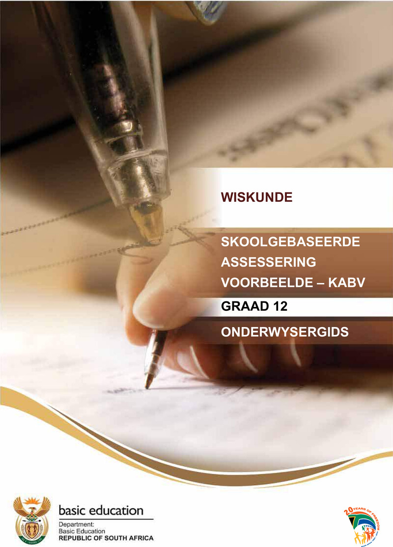 Wiskunde Grade 12 DBE CAPS 2023 - Teacher Guide
