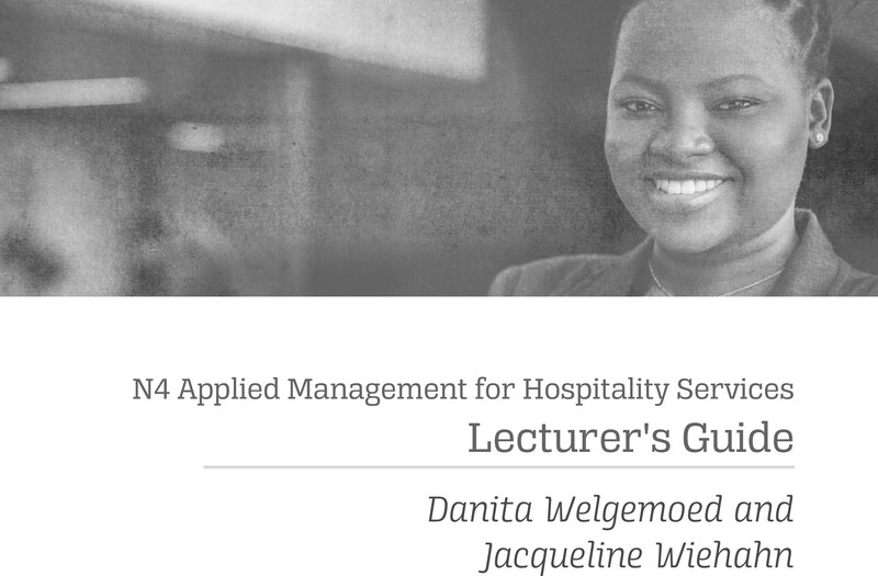 Applied Management for Hospitality Services N4 DHET NATED 2020 - Lecturer Guide