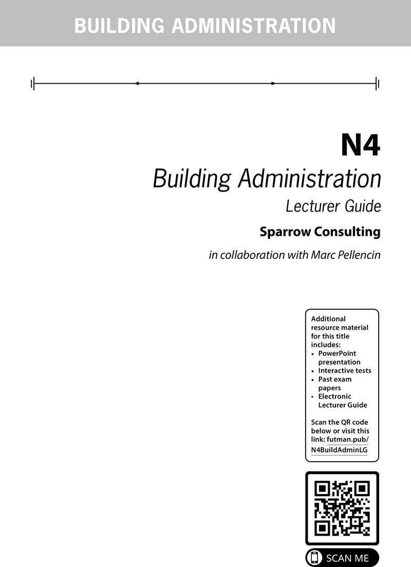 Building Administration N4 DHET NATED 2022 - Lecturer Guide