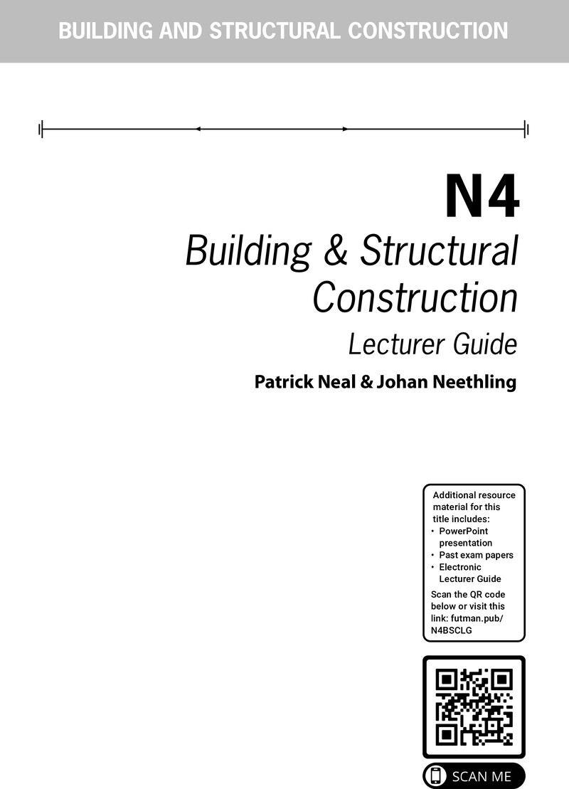 Building and Structural Construction N4 DHET NATED 2022 - Lecturer Guide
