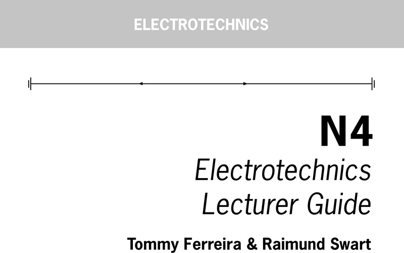 Electrotechnics N4 DHET NATED 2020 - Lecturer Guide