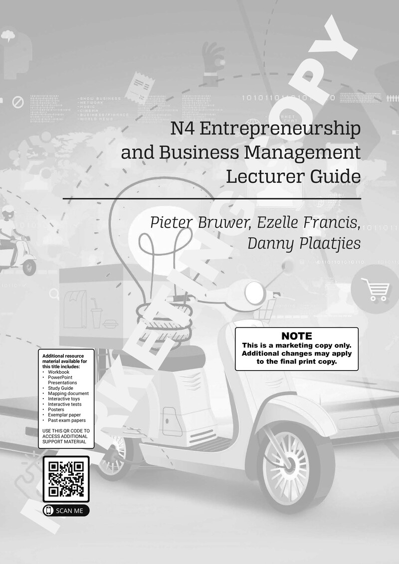 Entrepreneurship and Business Management N4 DHET NATED 2021 - Lecturer Guide