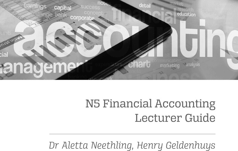 Financial Accounting N5 DHET NATED 2021 - Lecturer Guide