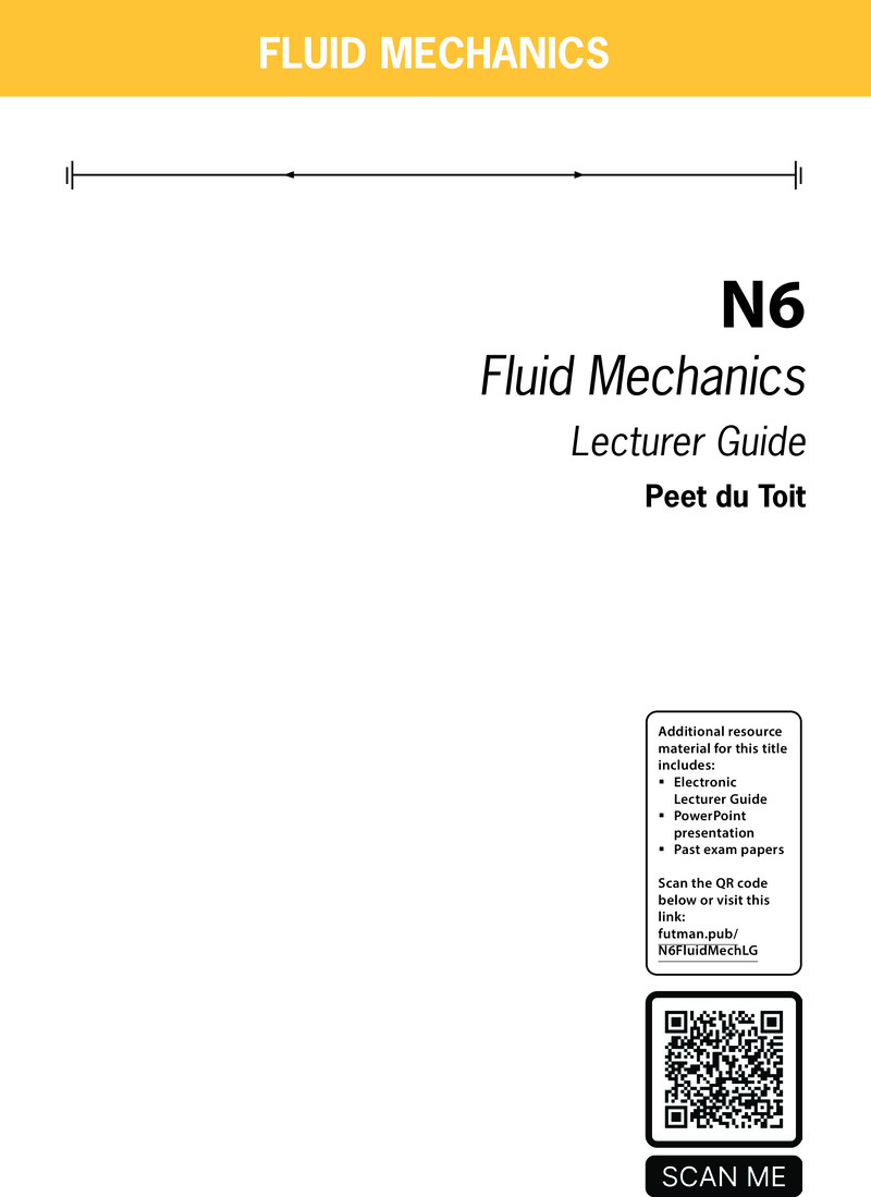 Fluid Mechanics N6 DHET NATED 2025 - Lecturer Guide