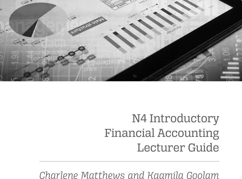 Introductory Financial Accounting N4 NATED 2020 - Lecturer Guide