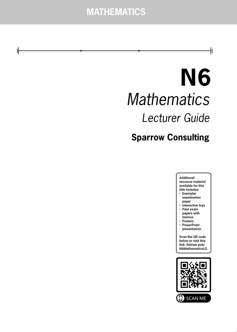 Mathematics N6 DHET NATED 2022 - Lecturer Guide