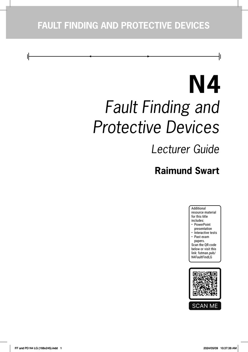 Fault Finding and Protective Devices N4 DHET NATED 2024 - Lecturer Guide