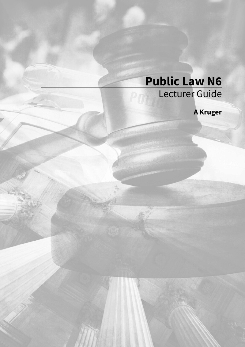 Public Law N6 Nated 2016 - Lecturer Guide