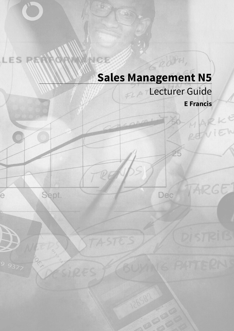 Sales Management N5 DHET NATED 2018 - Lecturer Guide