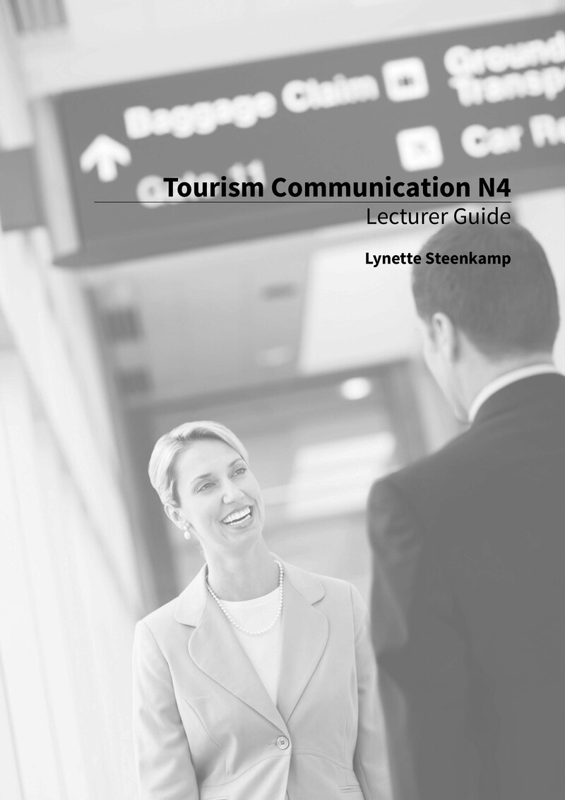 Tourism Communication N4 NATED 2016 - Lecturer Guide