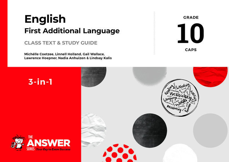 English First Additional Language Grade 10 CAPS 2012 - Study Guide