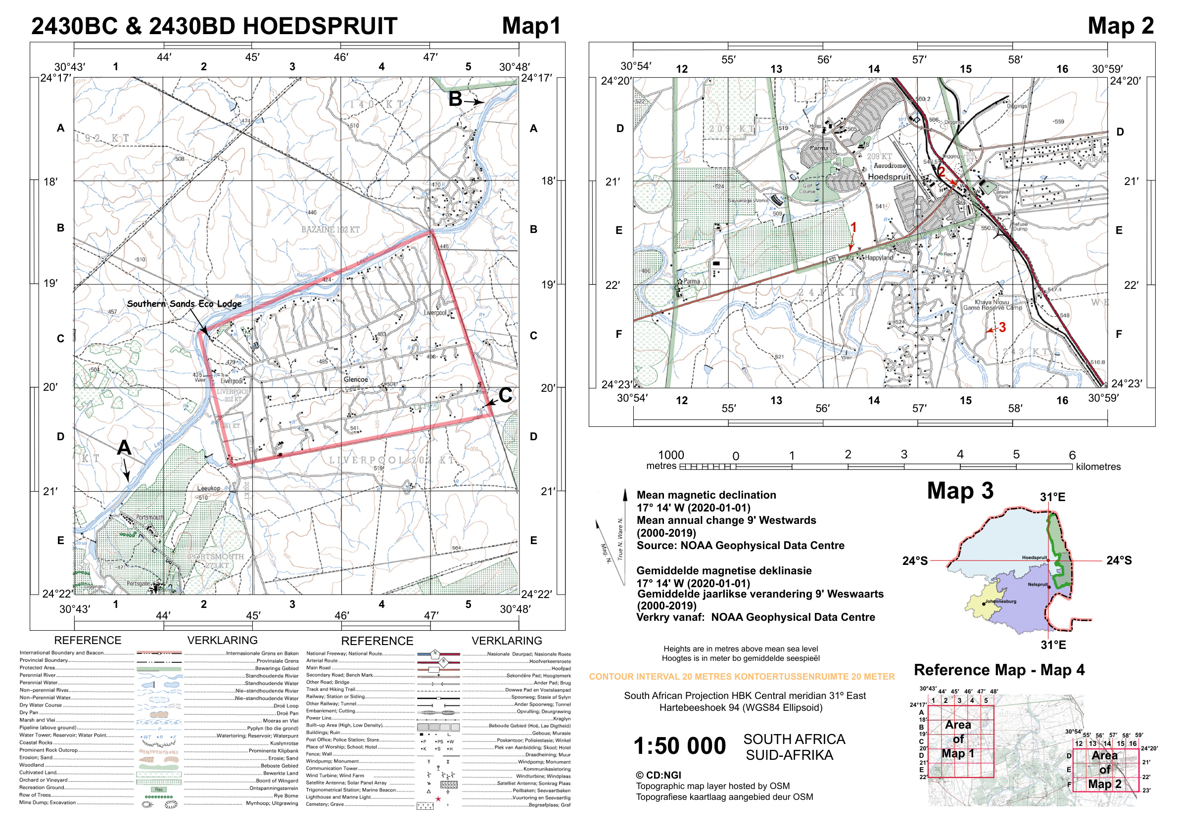 Geography Grade 12 2020 Paper 2 - Map