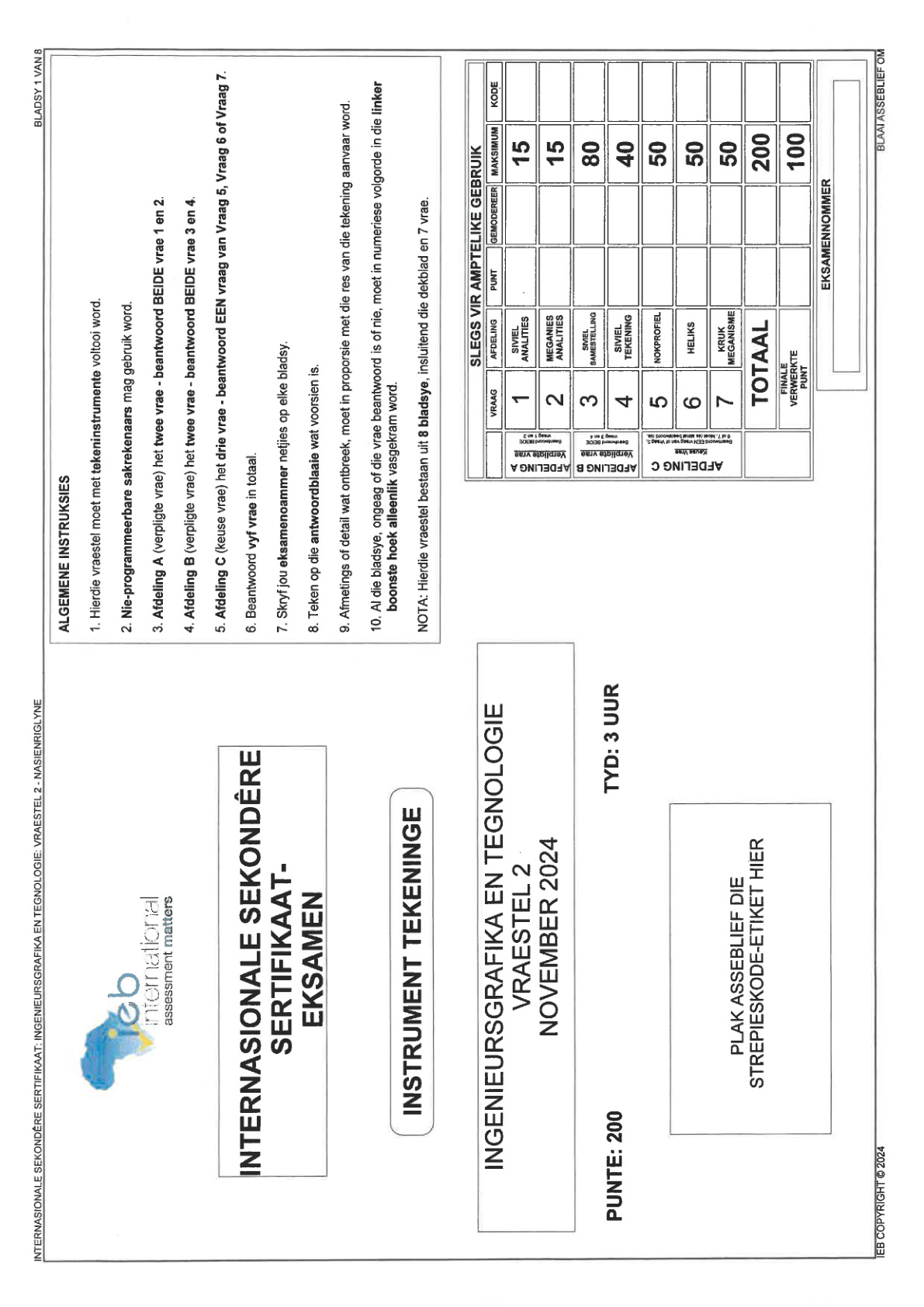 Afrikaans Grade 12 Isc Isc 2024 Paper 2 - Memo