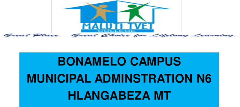 Municipal Administration N6 DHET NATED 2023 - Lecturer Guide