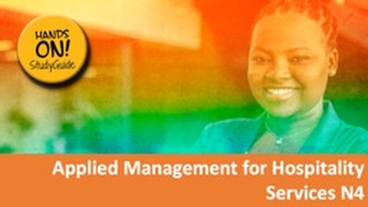 Applied Management For Hospitality Services N4 Nated - Study Guide