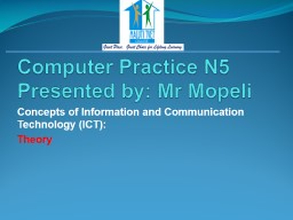 Computer Practice N5 NATED 2023 - Study Guide
