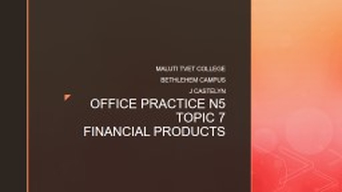 Mailroom Services N5 DHET NATED - Study Guide