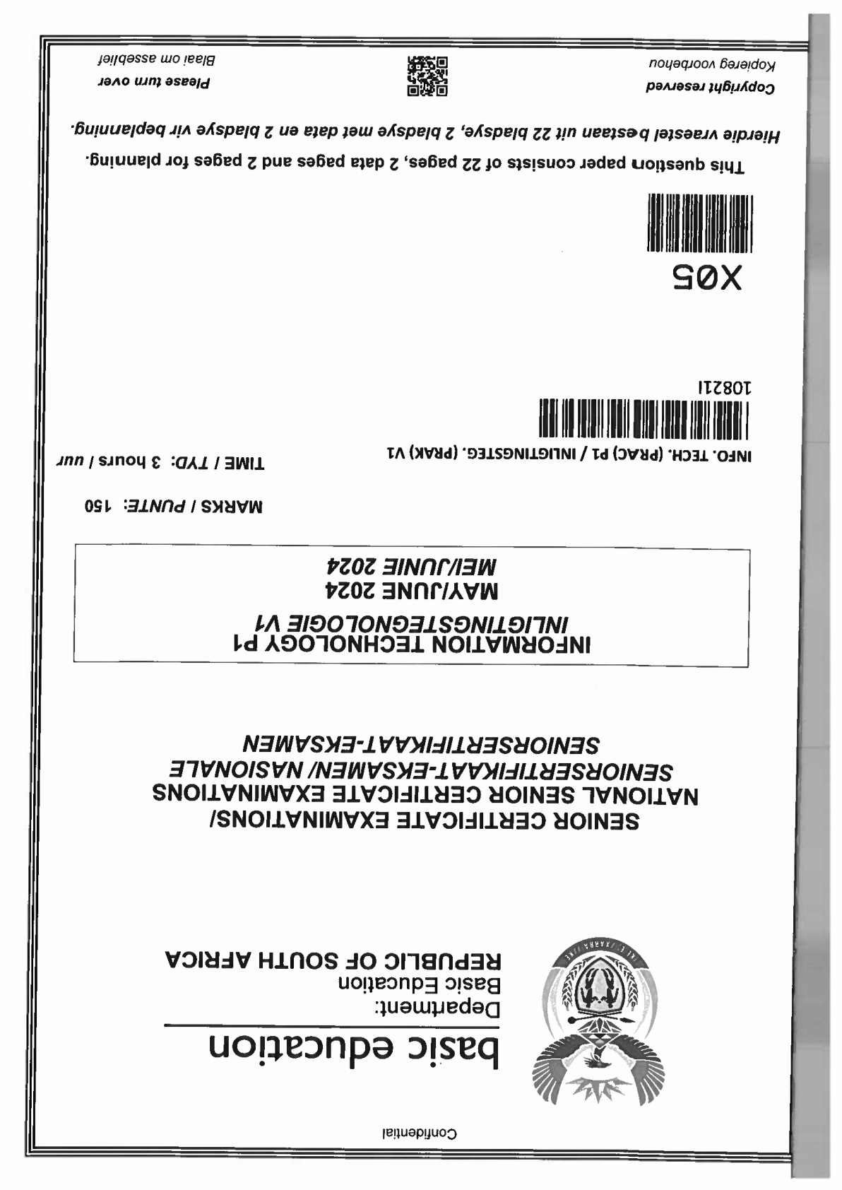 Information Technology Paper 1 (Gauteng) June 2024 Grade 12 DBE