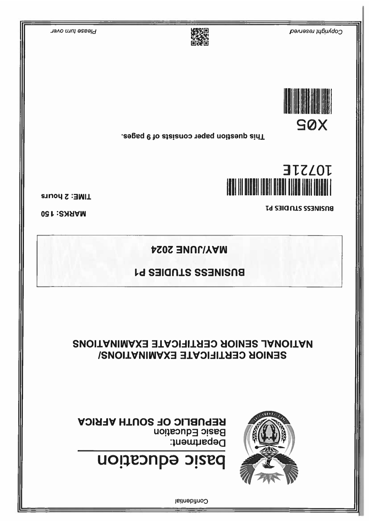 Business Studies Paper 1 (Gauteng) June 2024 Grade 12 DBE