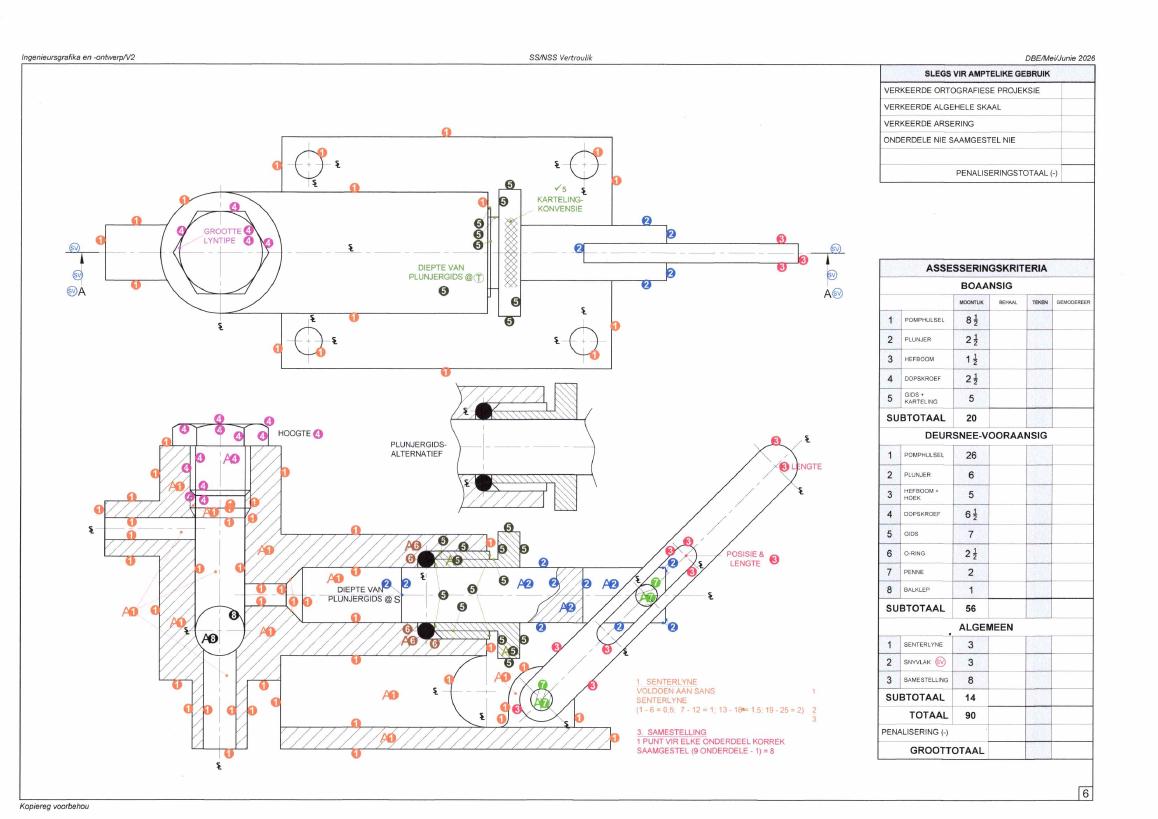 Engineering Graphics and Design Grade 12 DBE CAPS May 2026 Paper 2 - Memo